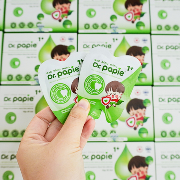 Gạc răng miệng Dr Papie 1+ (30 miếng/ hộp)