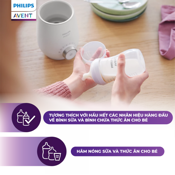 Máy hâm sữa và thức ăn siêu tốc Philips Avent (SCF 355.09)