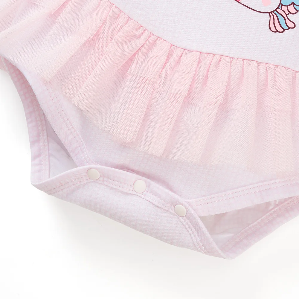 Bodysuit bé gái tam giác bst unicorn Animo VD0825034 (0-9M,Hồng,NN02)