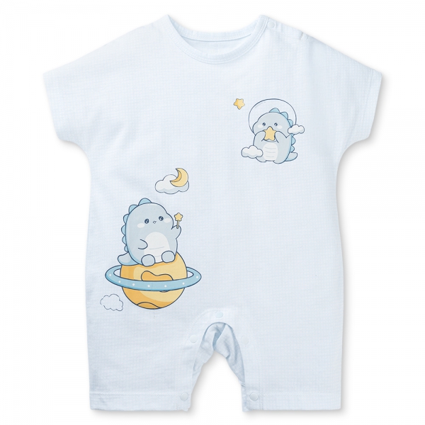 Bodysuit bé trai đùi bst cute dino Animo VD0825051 (0-12M,Xanh nhạt, NN02)