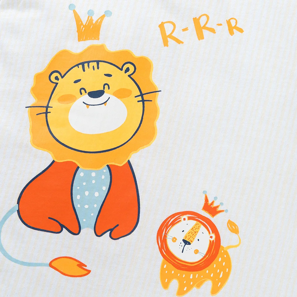 Bodysuit bé trai đùi bst roarrr Animo VD0825045 (0-12M,Vàng nhạt, NN02)