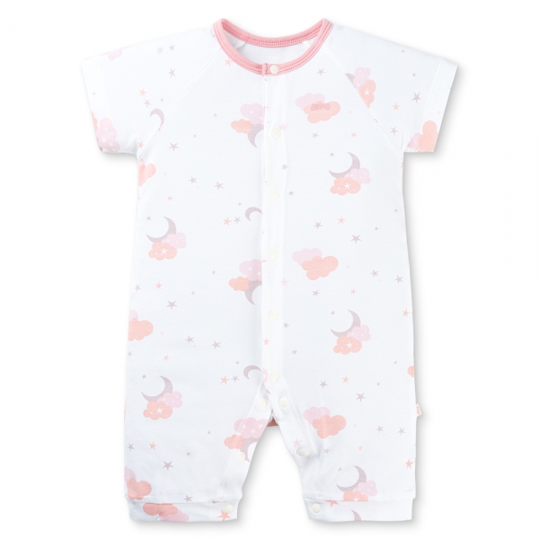 Set 2 Bodysuit kháng khuẩn Modal đùi Animo BMC0925010 (0-12M,Dâu-trắng,TT06)