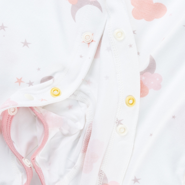 Set 2 Bodysuit kháng khuẩn Modal đùi Animo BMC0925010 (0-12M,Dâu-trắng,TT06)