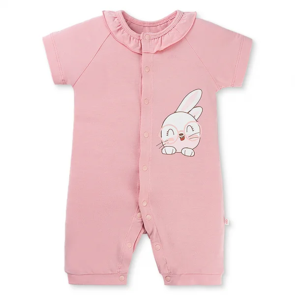 Set 2 Bodysuit kháng khuẩn Modal đùi Animo BMC0925010 (0-12M,Dâu-trắng,TT06)