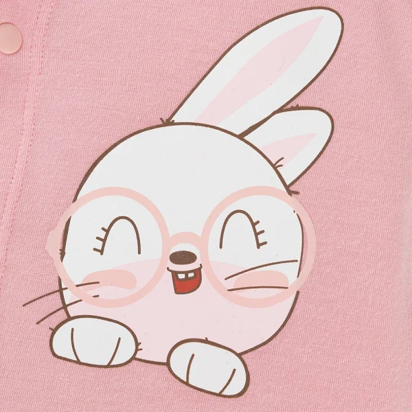 Set 2 Bodysuit kháng khuẩn Modal đùi Animo BMC0925010 (0-12M,Dâu-trắng,TT06)