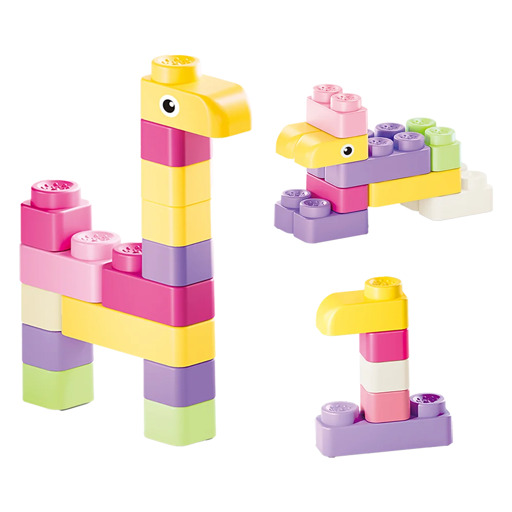 Hộp xếp hình nhựa mềm 48pcs CY708009 C508 (Hồng)