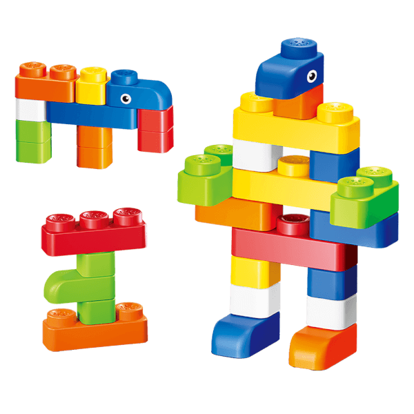 Hộp xếp hình nhựa mềm đa màu sắc 48pcs CY708008 C508 (Đỏ)