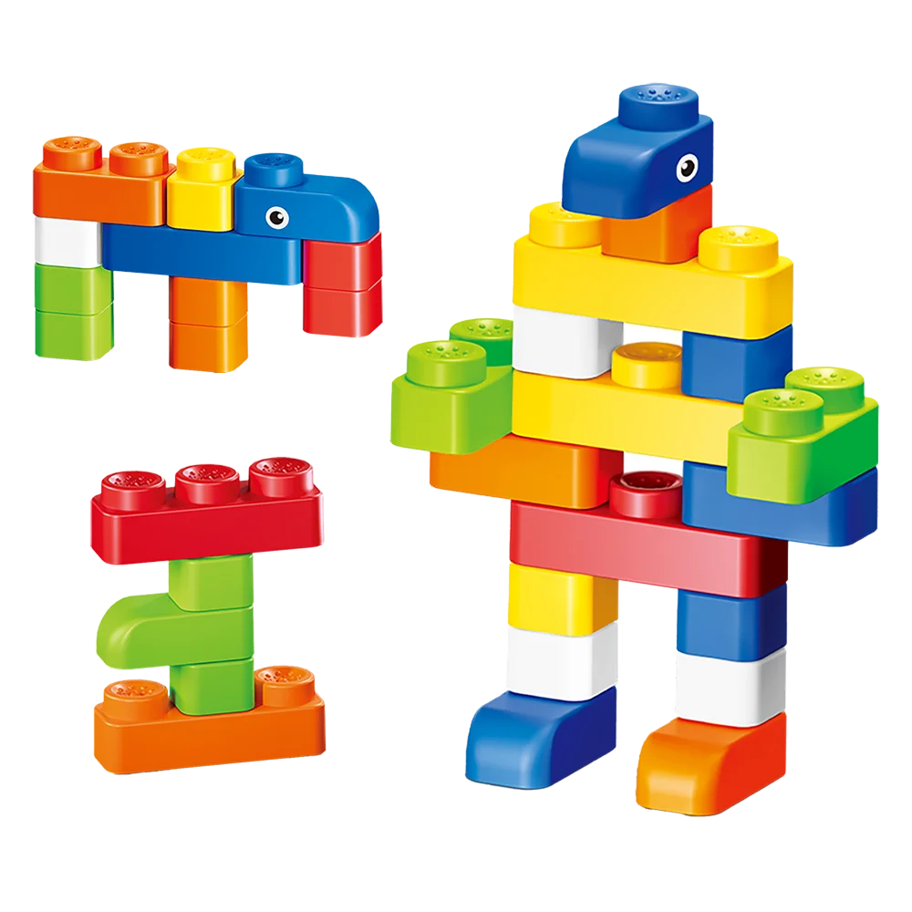 Hộp xếp hình nhựa mềm đa màu sắc 48pcs CY708008 C508 (Đỏ)