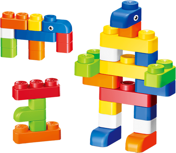 Hộp xếp hình nhựa mềm đa màu sắc 48pcs CY708008 C508 (Đỏ)