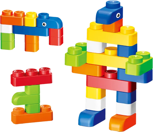 Hộp xếp hình nhựa mềm đa màu sắc 48pcs CY708008 C508 (Đỏ)