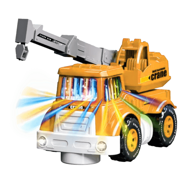 Xe tải chạy tự động và phát nhạc đèn CY682854 C508 (Vàng)