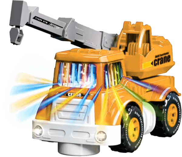 Xe tải chạy tự động và phát nhạc đèn CY682854 C508 (Vàng)