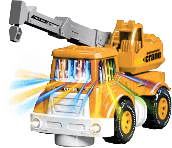 Xe tải chạy tự động và phát nhạc đèn CY682854 C508 (Vàng)