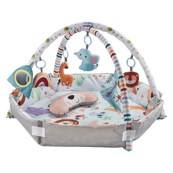 Thảm nằm chơi cao cấp kèm gối và phụ kiện có lục lạc và chút chít CY681154 C508