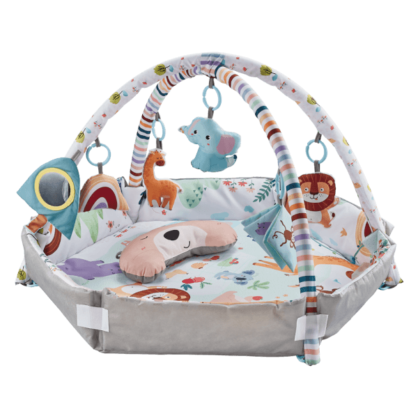 Thảm nằm chơi cao cấp kèm gối và phụ kiện có lục lạc và chút chít CY681154 C508