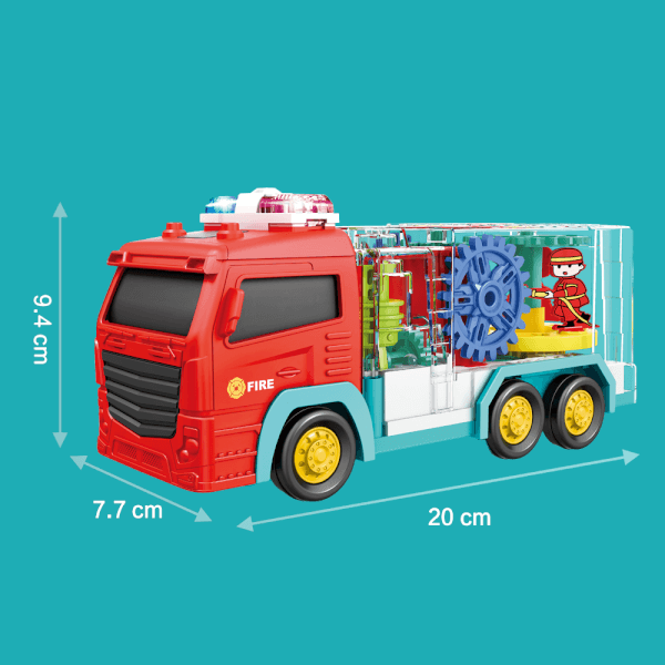 Xe cứu hỏa bánh răng kỳ diệu có âm thanh đèn CY709447 C508