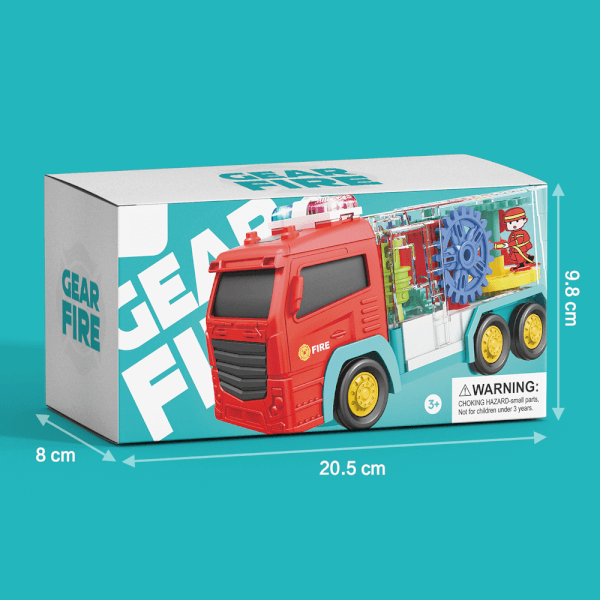 Xe cứu hỏa bánh răng kỳ diệu có âm thanh đèn CY709447 C508