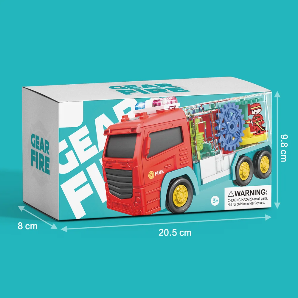 Xe cứu hỏa bánh răng kỳ diệu có âm thanh đèn CY709447 C508