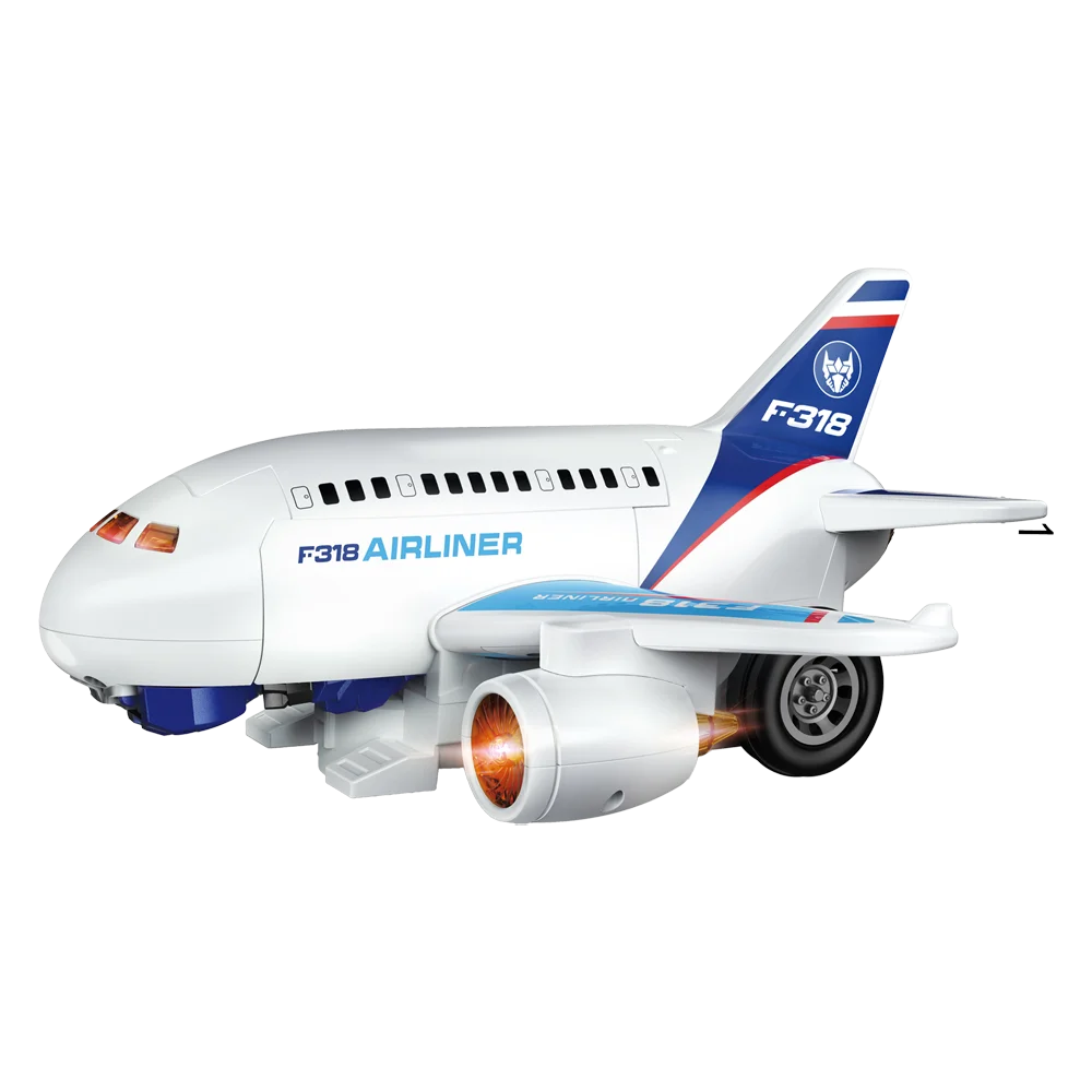 Đồ chơi máy bay hành khách biến hình robot có âm thanh, đèn CY708972 C508