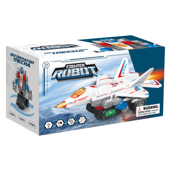 Đồ chơi máy bay chiến đấu biến hình robot có âm thanh, đèn CY708971 C508