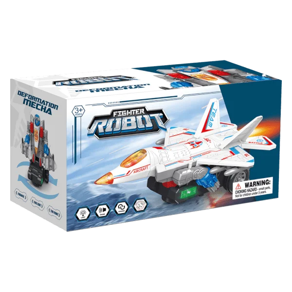Đồ chơi máy bay chiến đấu biến hình robot có âm thanh, đèn CY708971 C508