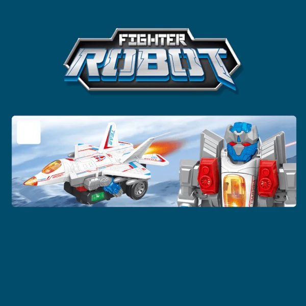 Đồ chơi máy bay chiến đấu biến hình robot có âm thanh, đèn CY708971 C508