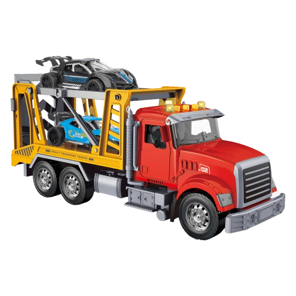 Bộ xe vận chuyển cao cấp có âm thanh đèn kèm 2 xe nhỏ CY702910 C508