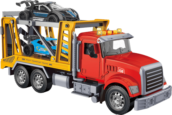 Bộ xe vận chuyển cao cấp có âm thanh đèn kèm 2 xe nhỏ CY702910 C508