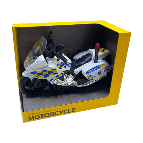 Đồ chơi xe mô tô cảnh sát chạy trớn siêu ngầu CY686728 (Trắng)