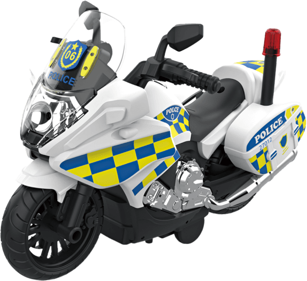 Đồ chơi xe mô tô cảnh sát chạy trớn siêu ngầu CY686728 (Trắng)