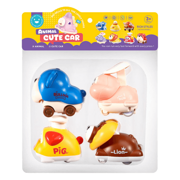 Biệt đội 4 xe thú nhấn đầu chạy đáng yêu CY701136 C508