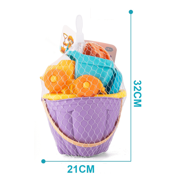 Đồ chơi xe ben đi biển xúc cát nhựa mềm 8pcs CY701053 C508