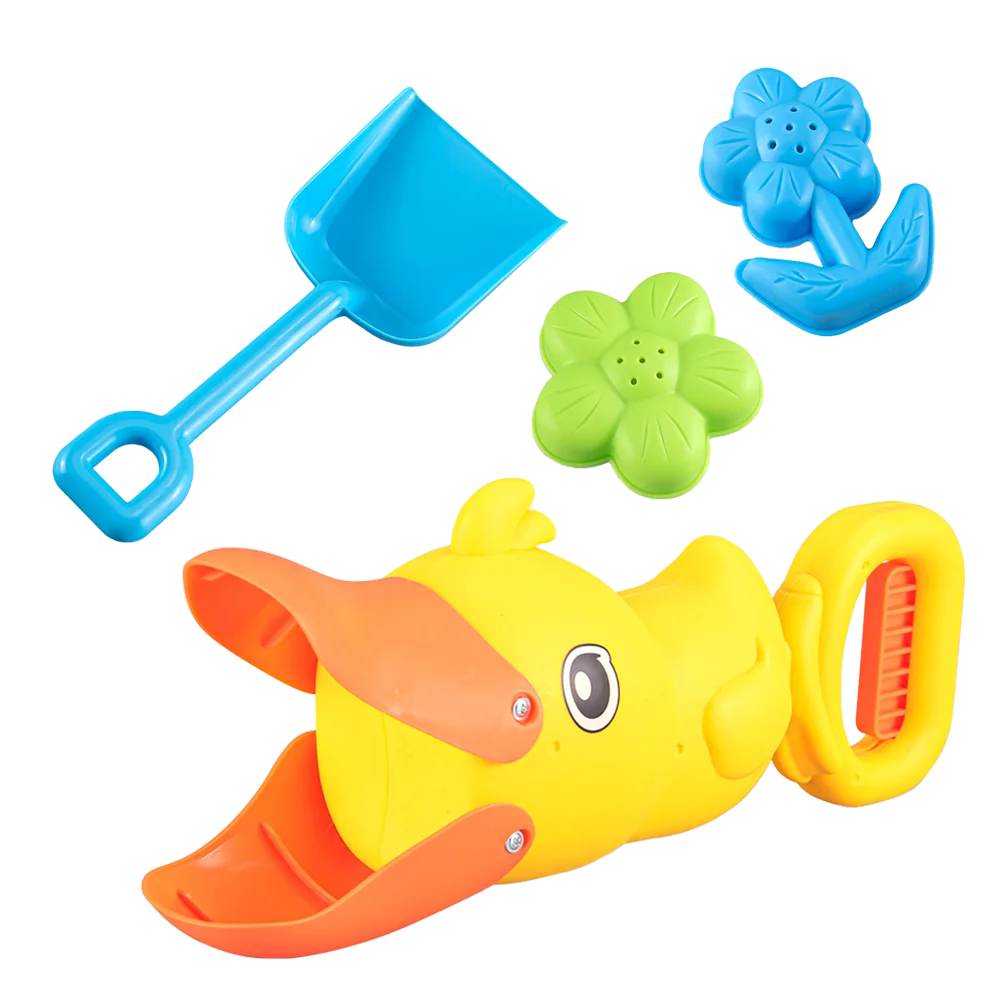 Đồ chơi vịt vàng đi biển xúc cát 4pcs CY701061 C508