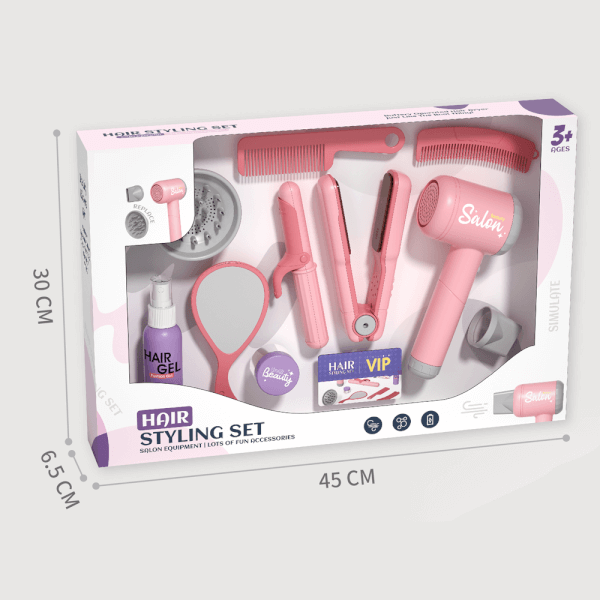 Bộ đồ chơi dụng cụ làm tóc cho bé có âm thanh, đèn CY546988 C508