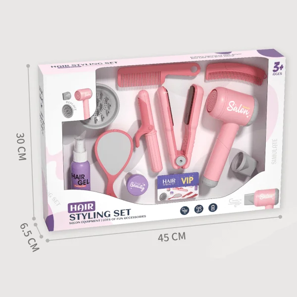 Bộ đồ chơi dụng cụ làm tóc cho bé có âm thanh, đèn CY546988 C508