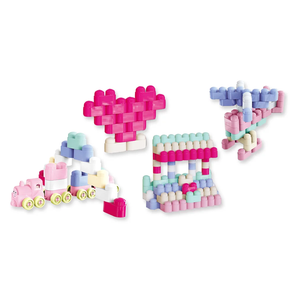 Xe kéo 2in1 xếp hình sáng tạo CY708015 C508 (Hồng)