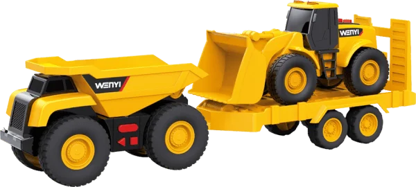 Bộ xe công trình chở xe xúc có âm thanh YN641791 C508