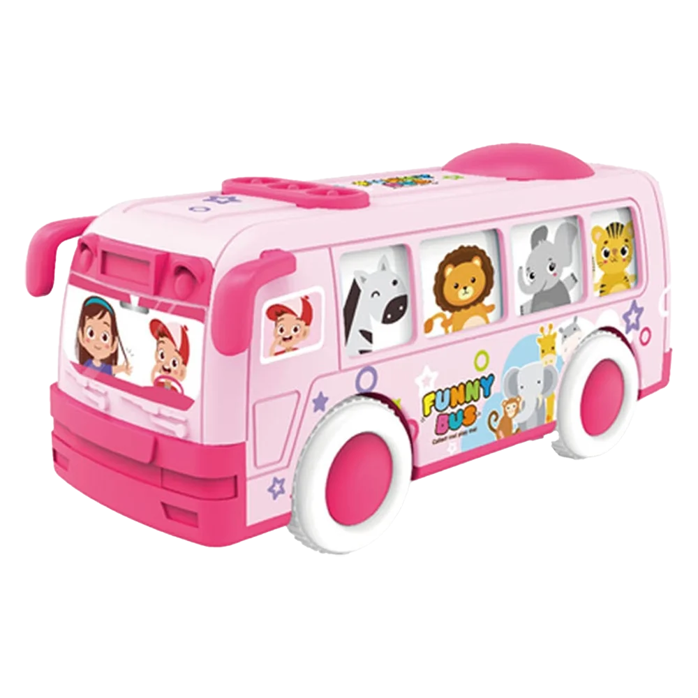 Xe buýt chạy trớn vui vẻ chờ đoàn thú lắc lư YN527367 C508