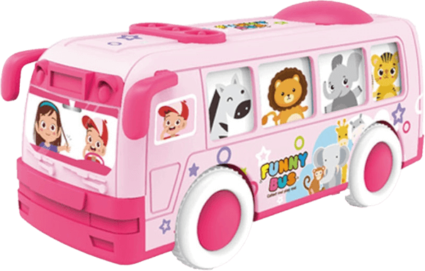 Xe buýt chạy trớn vui vẻ chờ đoàn thú lắc lư YN527367 C508