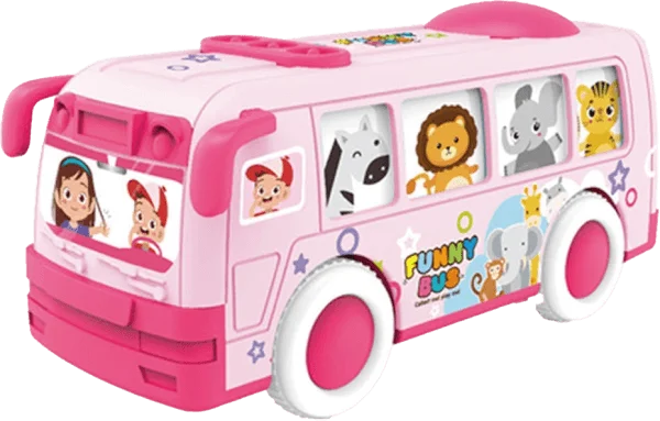 Xe buýt chạy trớn vui vẻ chờ đoàn thú lắc lư YN527367 C508