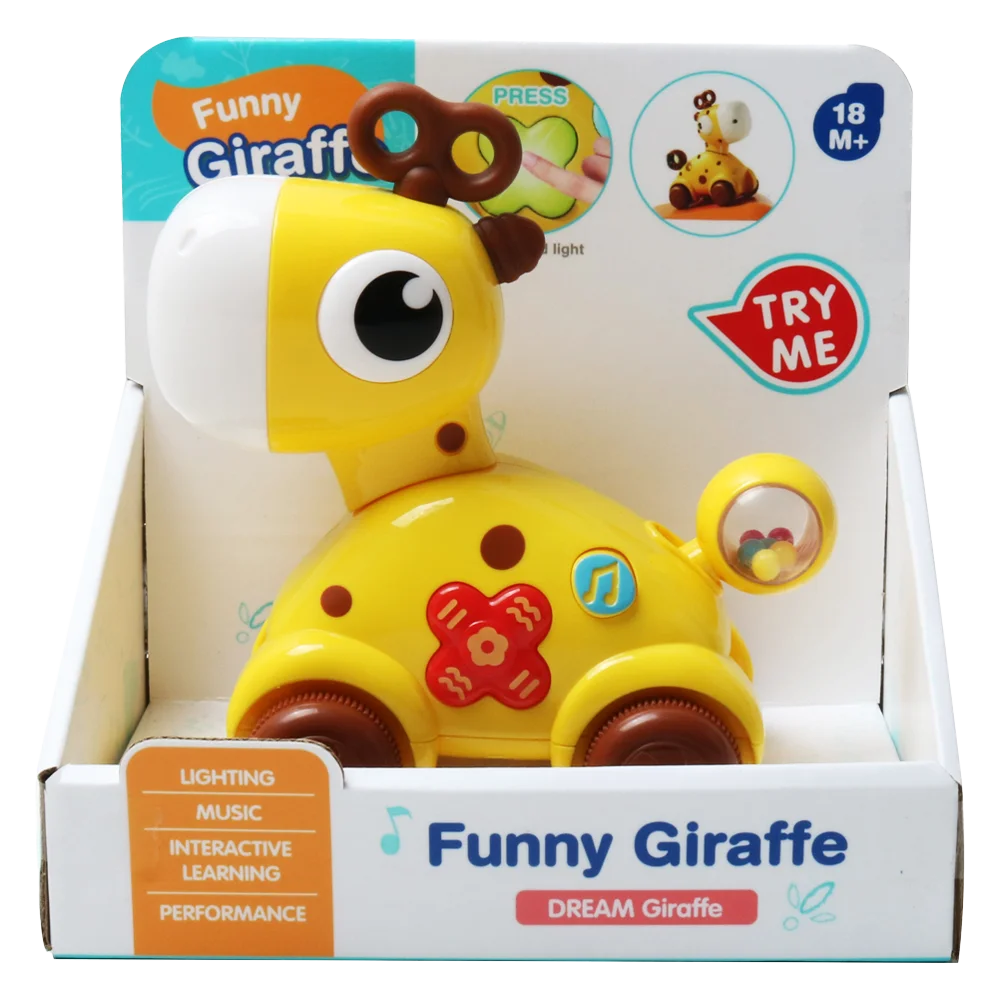 Đồ chơi chú hươu con vui vẻ có nhạc đèn, lắc lư đầu YN650917 C508