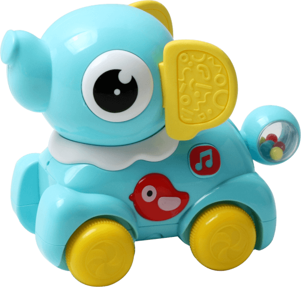 Đồ chơi chú voi con vui vẻ có nhạc đèn, lắc lư đầu YN650919 C508