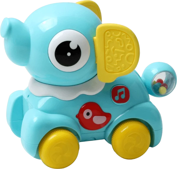 Đồ chơi chú voi con vui vẻ có nhạc đèn, lắc lư đầu YN650919 C508