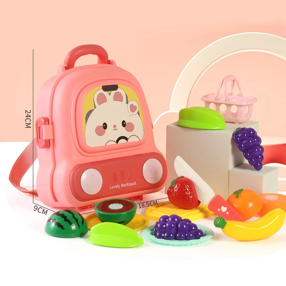 Balo 2in1 đựng trái cây cắt và dụng cụ cho bé YN534830 C508 (Hồng)