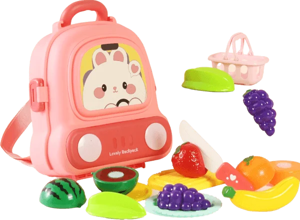 Balo 2in1 đựng trái cây cắt và dụng cụ cho bé YN534830 C508 (Hồng)