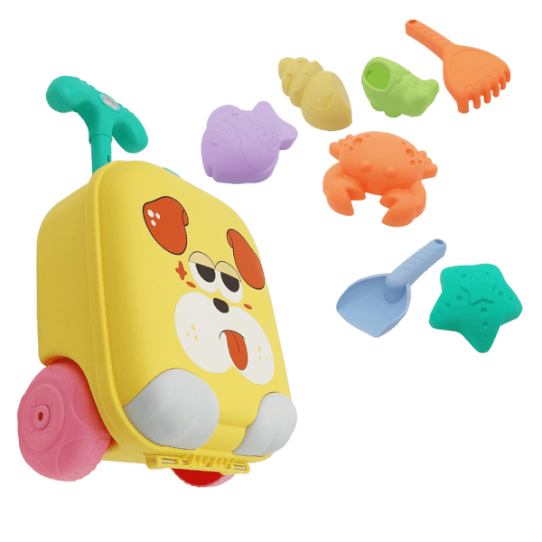 Vali thác nước chú chó vàng đi biển kèm phụ kiện YN603047 C508