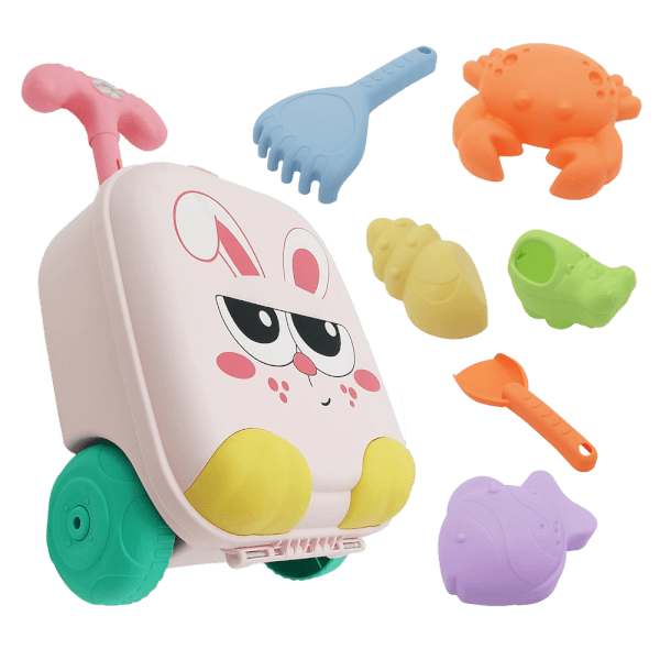 Vali thác nước thỏ hồng đi biển kèm phụ kiện YN603048 C508