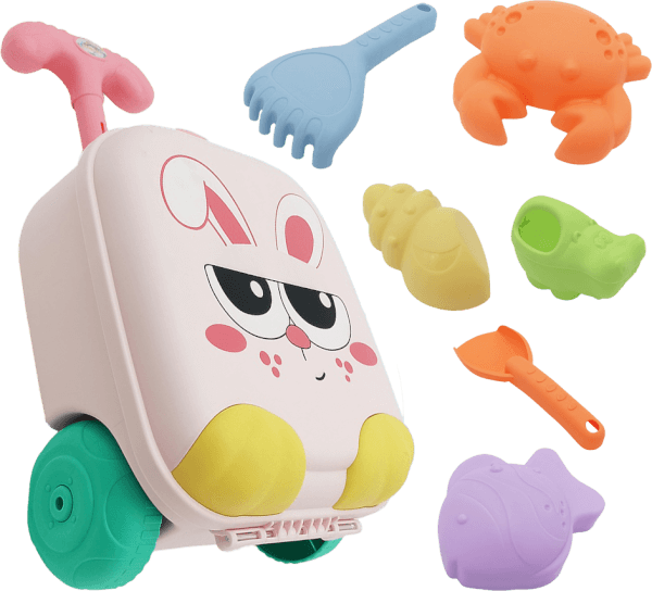 Vali thác nước thỏ hồng đi biển kèm phụ kiện YN603048 C508