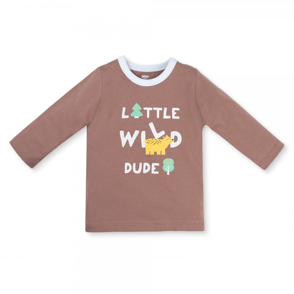 Bộ bé trai dài Animo Easy HN1225065 (1-4Y,Nâu-kem)