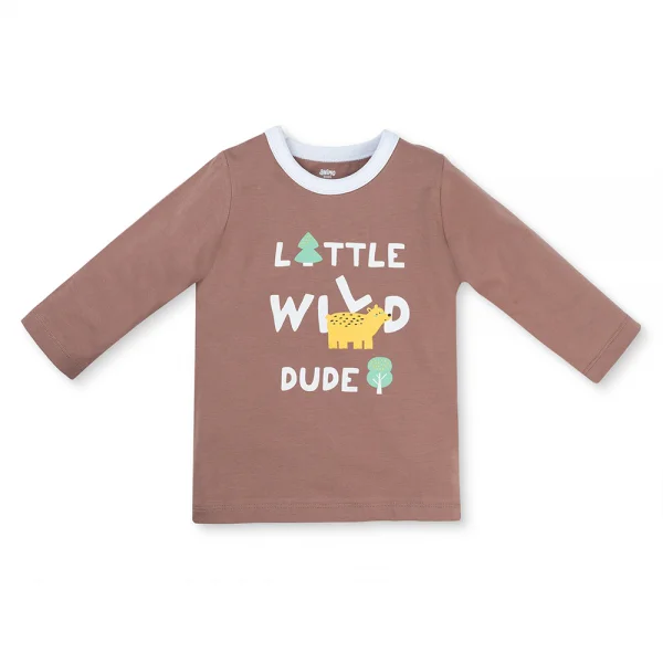 Bộ bé trai dài Animo Easy HN1225065 (1-4Y,Nâu-kem)